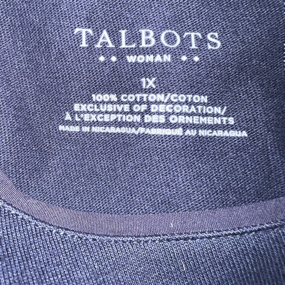 Talbots Top with Chiffon Hem - Picture 4 of 5